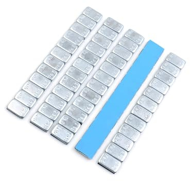 Motoforti 60g 2.1oz Wheel Balance Weights for Motorcycle 140 x 19mm 5pcs Long-lasting