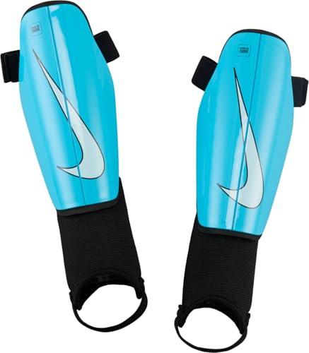 Nike Kinder Charge Guard Su23 Schienbeinschoner, Blue Fury/Black/Glacier Blue, L