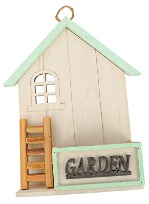 IWOWHERO Hängender Blumenkorb Aus Holz -Design -blumentopf Dekoration Platzsparend Für Zuhause