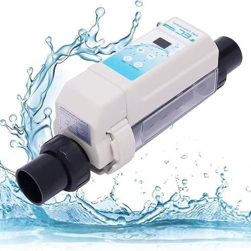 Chlorinateur de Piscine d'eau salée, Appareil de chloration d'eau salée pour Spa, système de générateur de Chlore au sel électrolytique 8/12/16/20 g/h, générateur de Chlore au sel autonettoyant pour