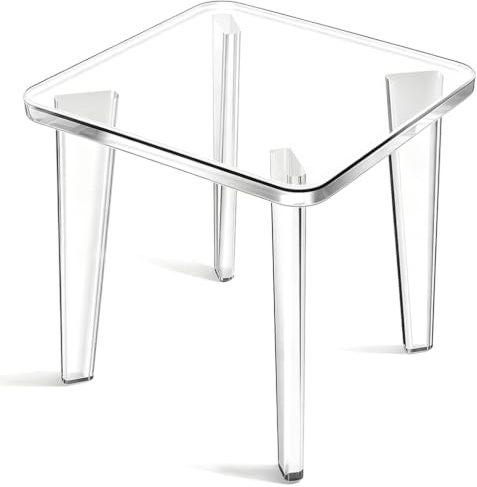 Ciyivald Tritthocker aus Acryl,mit rutschfesten Fußpolstern,Blumenhocker | Belastbar zu 150Kg,Fußhocker für Kinder Erwachsene,Hocker Modern in Küche,Bad und Haus,Duschhocker zum Rasieren der Beine