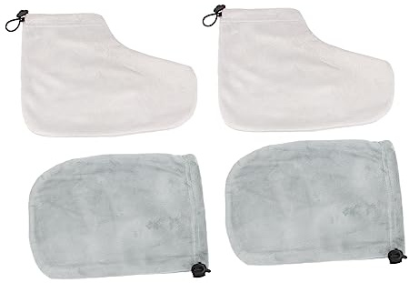 FOYTOKI 2 Paar Paraffintherapie Handschuhe Und Fußabdeckungen Wärmendes Baumwollfutter Für Spa Und Heißwachstherapie Zuhause Und Salon