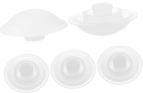 KICHOUSE Tappi Antigoccia Riutilizzabili in Silicone per Bottiglie Termiche – 5 Unitá, Ermetici e Resistenti all'Usura, per attività all'Aperto e Sport