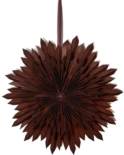 EGLO Weihnachtsstern zum Aufhängen Ice, Weihnachtsdeko Stern | Weihnachtsbeleuchtung, Papier in braun