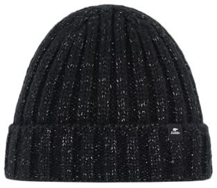 Eisbär Mütze Damen Alea - kuschlig weiche Strickmütze für Frauen - warme Damenmütze mit dezentem Glitzer Silberfaden Haube mit breitem Umschlag