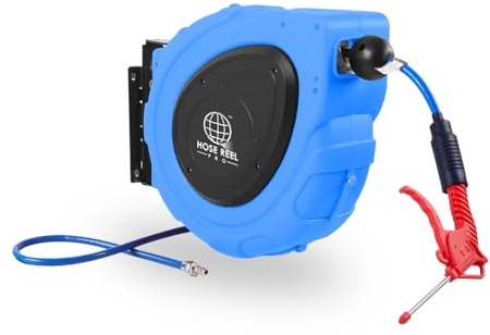 HoseReelPro 20m Auto-Retract Air Hose Reel. (Blue)
