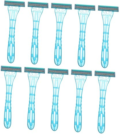 Alipis Afeitadoras Desechables Acero Inoxidable, Afeitado Cómodo y Portátil 20 Unidades para Hombres y Mujeres para Viajes Personales Negocios