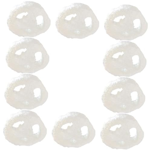 VILLFUL 10pcs Natural Loofah Dishwashing Sponges Soft Kitchen Cleaning Brush for Household Use Supple and Absorbent Scrubbers for Dishes Bathroom and Sink Cleaning