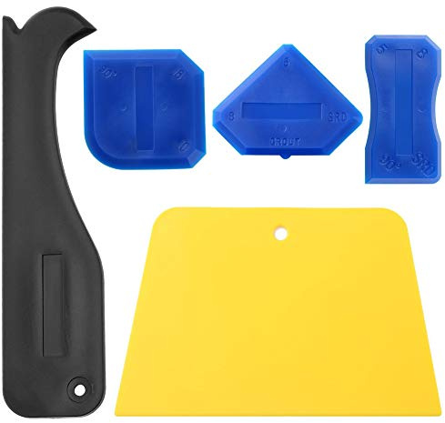 Kit profesional de removedor de sellador de silicona, esparcidor de sellador de alto rendimiento, juego de raspador de calafateo para lechada, juntas de moldeo, trabajo de resina,
