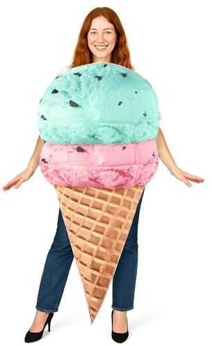 Disfraz Helado en cucurucho Adulto