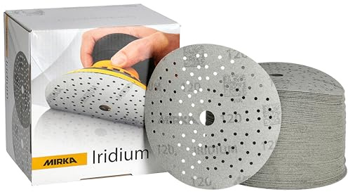 Mirka sandpapper Iridium 150mm 121 hål kardborre korn 120 100 st