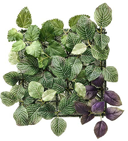 New FEJKA Artificial Wall Mounted Plant, In/Outdoor Green/Lilac 26x26cm
