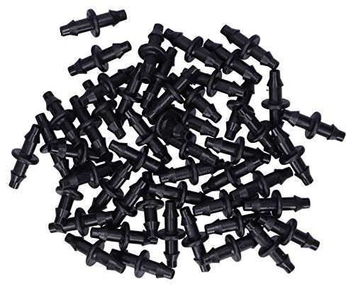 Deror 100 pezzi 4/7 connettore tubo 2 vie connettore di irrigazione a goccia raccordo accessori irrigazione giardino