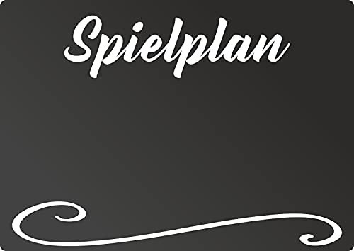 Spielplan Tafel - waagerecht - Kreidetafel Chalkboard A3 (297x420mm)