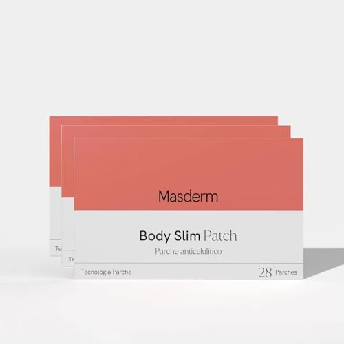 MASDERM | Reducerar anti-cellulitplåster | 28 st | Plåster för viktminskning | Bantningsplåster Buken | Fettreducerare och tonerplåster | Kvinna och man | Kaffe Arabica Koffein