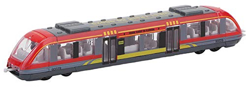 SPYMINNPOO Juego de Tren Modelo, Juguetes Educativos para Niños, Tren de Aleación de Simulación, Modelo de Coche, Juguete, Regalo de Cumpleaños para Niños Mayores de 3 Años(Rojo)