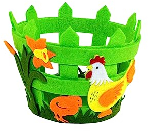 ABOOFAN Stoffkörbchen Zum Basteln Osterkorb Aus Vliesstoff Für Dekoration Geschenke Und Aufbewahrung Von Süßigkeiten Und Kleinen Spielzeugen Für Zuhause Und Partys
