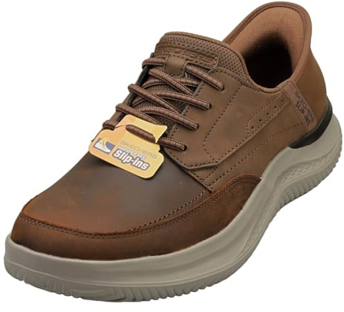 Skechers USA mäns Hasting sneakers, brun, 10 UK, Brun, 42.5 EU