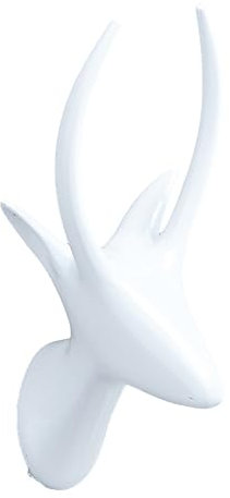 Geschirrtuchhaken, Wandhaken, Kleiderbügel for Aufhängen, weiß lackierter Edelstahl, Einzel-Bademantelhaken, Wandmontage, Handtuchhaken, Kleiderhaken, Badezimmer-Hardware, B-Stil ( Color : Antelope Ho