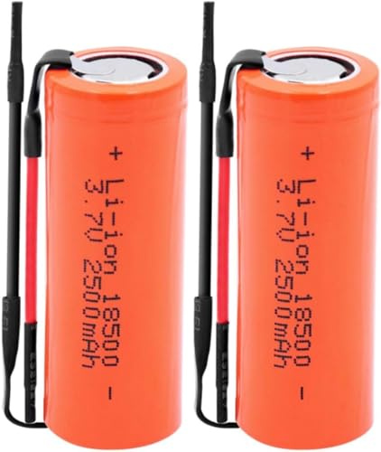 3.7 V 2500 Mah 18500 Batterie Al Litio Ricaricabili Agli Ioni Di Litio Per Auto Torcia A Led Torcia Celle Di Repalcement 4 Pezzi.2 Pezzi