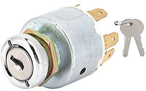 MOUMOUTEN Interruttore di Avviamento, Interruttore di Accensione Universale da 12 V con 2 Chiavi Accessorio di Ricambio Per Controllo Motore Fuoribordo Mariner Per Tosaerba Per Auto da Barca
