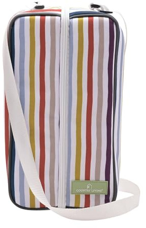 Widdop Country Living Lot de 2 sacs à vin pour 2 personnes – 2 verres à vin, 1 décapsuleur, 1 bouchon de bouteille – Ensemble élégant pour pique-nique d'été, barbecue