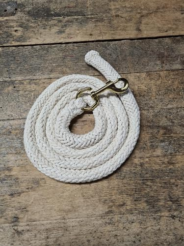 Jumbo Führstrick mit Karabiner Gold, Natur, 3m
