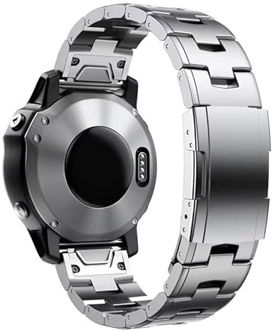 synsing Titanarmband med snabbkoppling, 26 mm kompatibelt med Fenix 8 51mm/Enduro 3 51mm/7X Pro/6X Pro, 22 mm metallarmband kompatibelt med Fenix 8 47mm/E 47mm/7/6 Pro/5 Plus/Forerunner 965/955.,