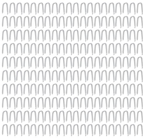200 Pcs Fence UShaped Staple Chicken Wire Netting Fencing Staple UShaped Fasteners Nails Steel Wire Fencing Staple