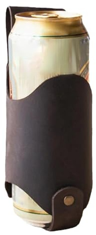 Leder-Biergürtel – Bierholster-Flaschenhalter | Wasserdichte Getränke-Hüfttasche, einfacher Biergürtelhalter Bier für Männer, wasserdichte Getränke-Hüfttasche, einfacher Biergürtelhalter Bier für Männ