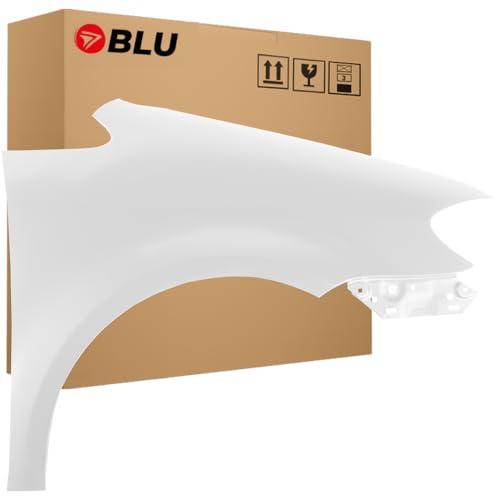 BLU Kotflügel Passend für Volkswagen Touran 1T2 LB9A Rechts Weiss | 2007-2010 | Vorderseite Vorne | Lackiert | Einbaufertig