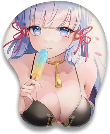 ELLENNE - Tapis de souris 3D en gel avec support pour poignet - GAMING MANGA ANIME JAPON JAPAN (Dessin 08)