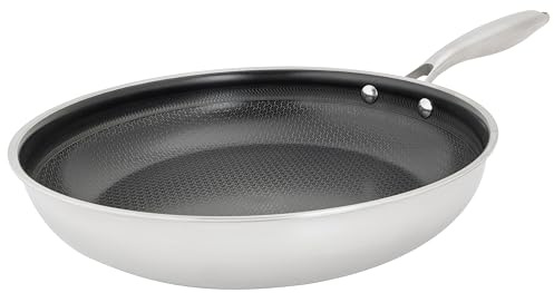 Cosy & Trendy Padella antiaderente in acciaio inox Hexapro, D28Xh5,5 cm-Tutti i bruciatori compresa l'induzione