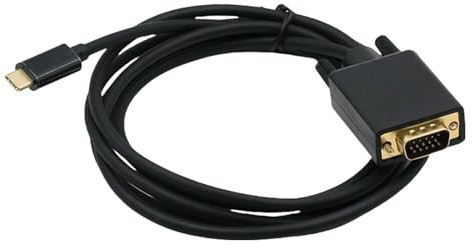 Cable adaptador USB tipo C a VGA de 31 pulgadas de velocidad rápida para monitores o proyectores fácilmente