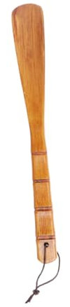 BESPORTBLE Chausse-pied en Bois Marron 32 Cm Poignée Droite Ergonomique Portable, Maison Déplacements