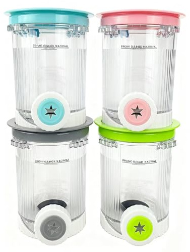 4 recipientes para máquina de hielo y helados Ninja Swirl by CREAMi de 480 ml para NC701EU Accesorios para Ninja Creami Libre de BPA, apto para lavavajillas (4)