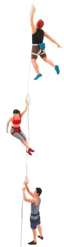 KH866 3Pcs 1:64 Miniature Scene Figurines – Rock Climbing Figures for Dioramas Photography Props Sports Theme Decoration Models for Adults