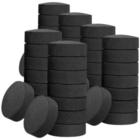 BIUDECO 70 pièces Barbecue Naturel Briquettes sans Fumée Faciles à Allumer pour Grillade Extérieure Cuisson et Camping Barbecue Bois Actif pour Picnic et Randonnée