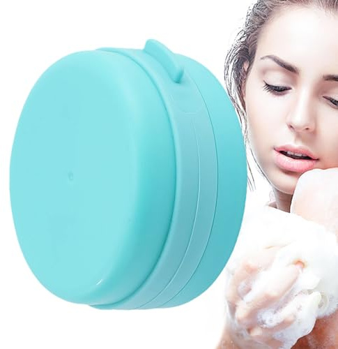 Esponja limpiadora de silicona para ducha, esponja de limpieza de baño reutilizable | Depurador de baño corporal | para mujeres, mamá, papá, esposa, marido, jóvenes, adolescentes, familia, amigos