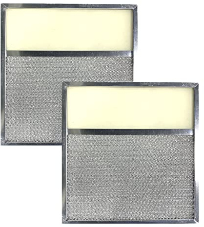 Air Filter Factory 10-3/4 x 11-3/4 X 7/16 Inches Range Hood Aluminum Lens Grease Filters 2-Pack