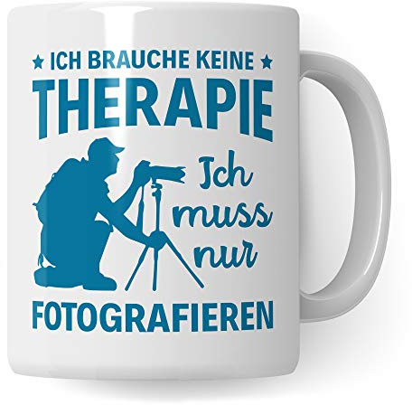 Pagma Druck Fotografieren Tasse, Geschenk für Fotografen Becher, Kaffeetasse Fotograf Spruch Objektiv Kameramann, Foto Kaffeebecher Photograf
