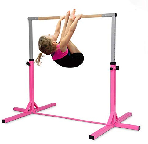 Saio Barra horizontal para gimnasia artística, gimnasio, ajustable en altura para niños