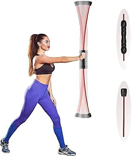 Fitness Schwingstab Pilates Yoga Stange Tremor Bar vibrierende Fitness-Stange Fitness Stretch Bar Multifunktions-Fitness-Trainingsübung Elastischer Stock Vibrationsstange Zittern Sport Yoga Zaubersta