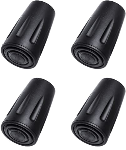 4 Stück Walking Stöcke Gummipuffer, Walkingstöckepuffer Walking Pads, Trekkingstöcke Ersatzfüße, Gummipuffer für Walkingstöcke, Für Alle Rekkingstöcke,Asphalt, Kies, Gebirge