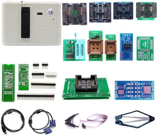 XGOIENZI RT809H Programmer 13 Sockets EMMC-Nand Flash Extremely Fast Universal Chip Kit IC Programmer eprom Adapters with Cables ISP Cables TSOP48 TSOP56 CAR/DVD/TV