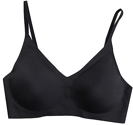 Brasier da donna triangolare con cinghie regolabili. Brasier triangolare da donna con bretelle convertibili. Tabella delle taglie: nero, L