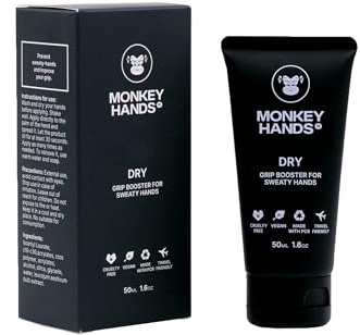 Monkeyhands Dry Grip Booster | Flüssiges Magnesium für trockene Hände | Vielseitiger Overgrip für Sportarten wie Pole Dance, Tennis und Golf | Hautfreundlich, vegan | 50ml