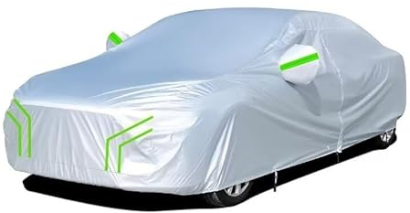 generisch Auto abdeckplane wasserdicht kompatibel mit seat Alhambra 2000-2024,Outdoor Atmungsaktive Auto-Vollabdeckung, Staubdicht UV-Schneestaub Winddichte（Silver Green）