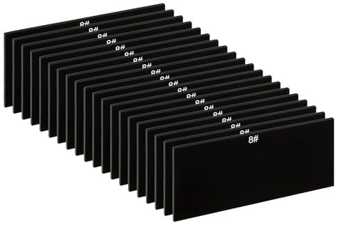 PATIKIL Welding Len Shade 8 Glass 4-1/4x 2, 20 Pack Matte Edge Hardened Glass Black Darkening Filter Plates Covers Replacement for Weld Helmet Hood
