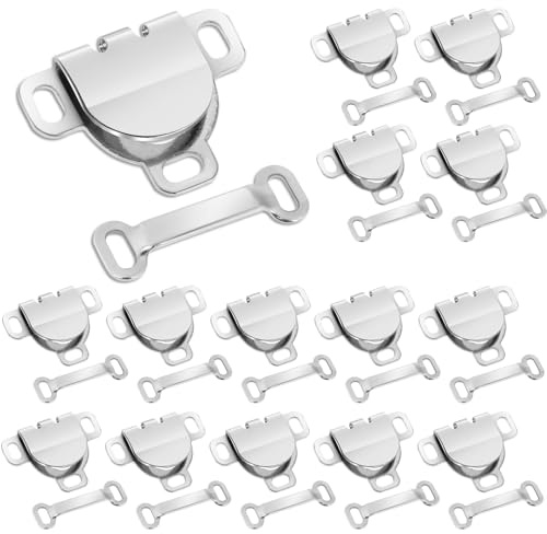 Giantree 20 Paare Hosenhaken, Haken und Öse Nähen Verschluss Set Haken Verschluss Hosenverschluss Haken Haken Verschluss Nähhaken Ösenverschluss Nähen Hosenhaken Haken für Kleidung(weiß)